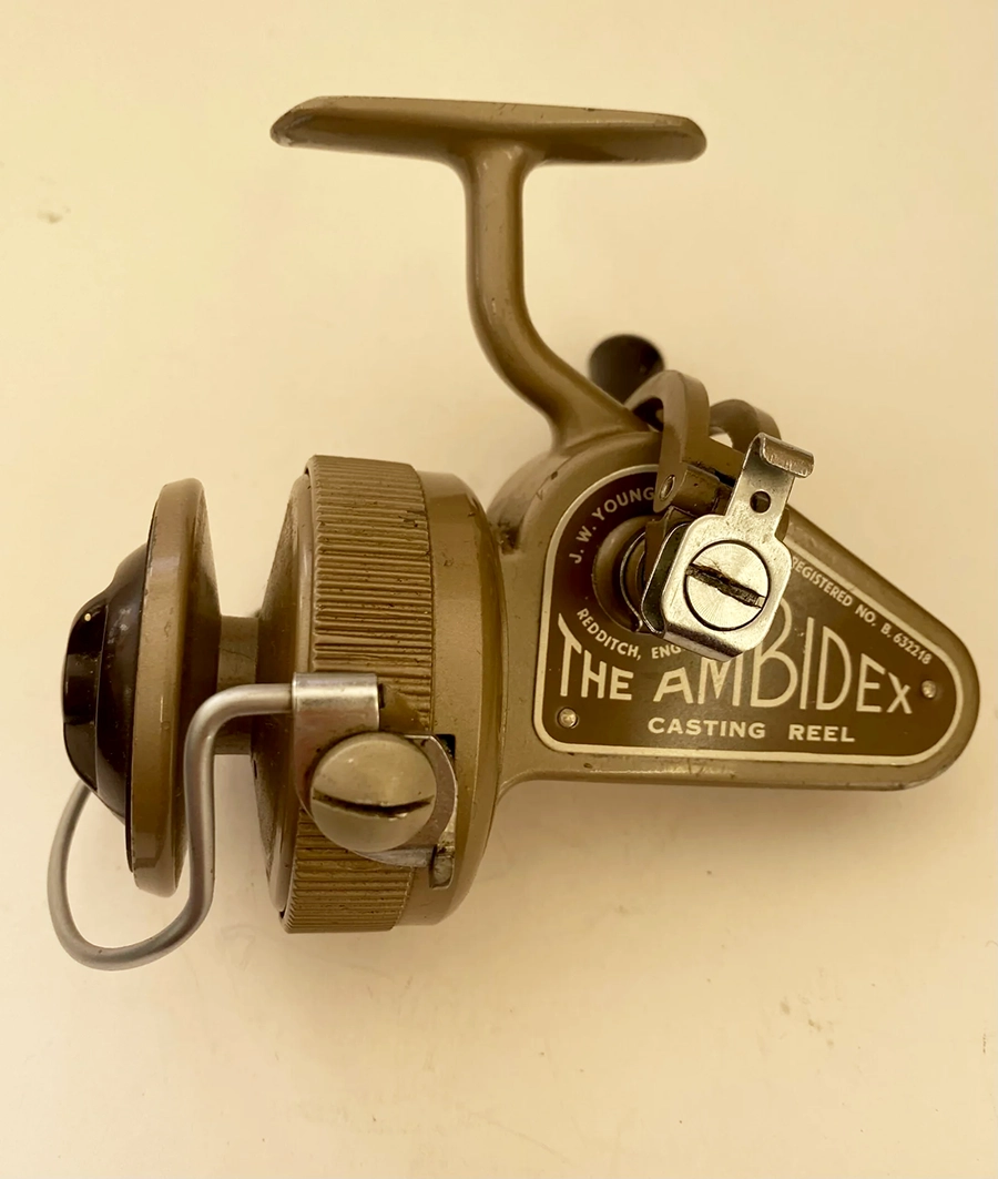J W Young Ambidex Fixed Spool Reel.